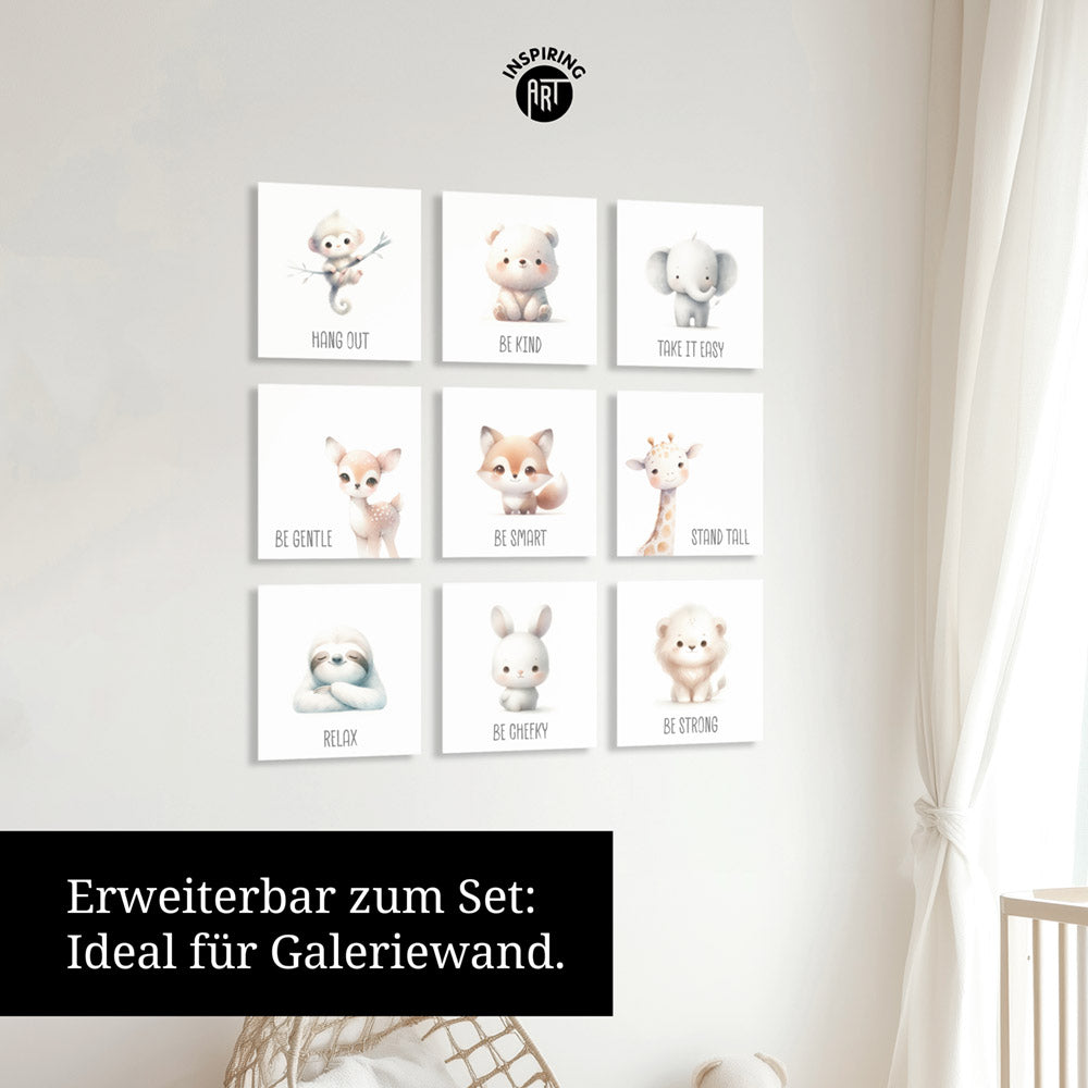 Hoppel, der Traumhopser – Baby-Kinder-Wandbild MIXPIX – Tiermotiv Hase