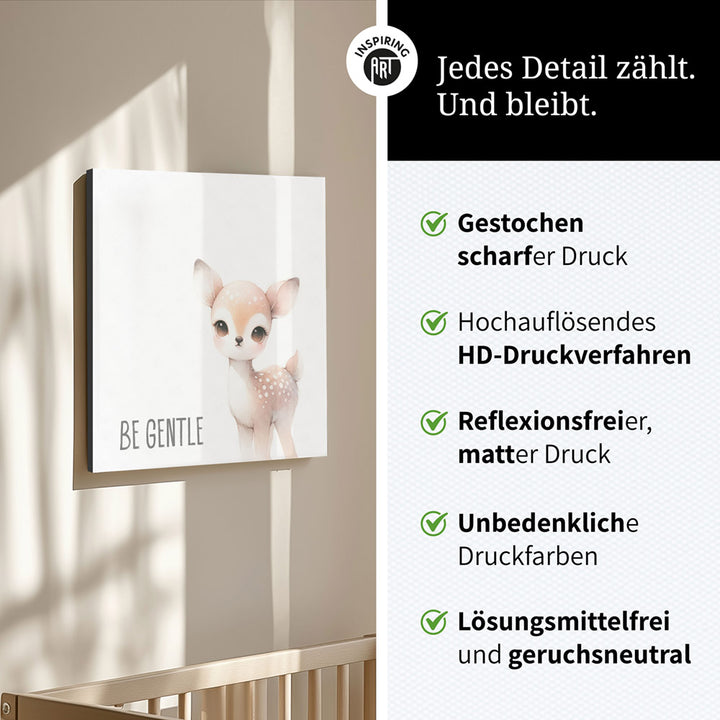 Rosi, das Rehkitz – Baby-Kinder-Wandbild MIXPIX – Tiermotiv Reh