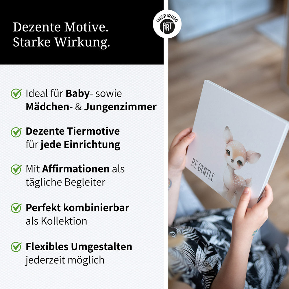 Rosi, das Rehkitz – Baby-Kinder-Wandbild MIXPIX – Tiermotiv Reh
