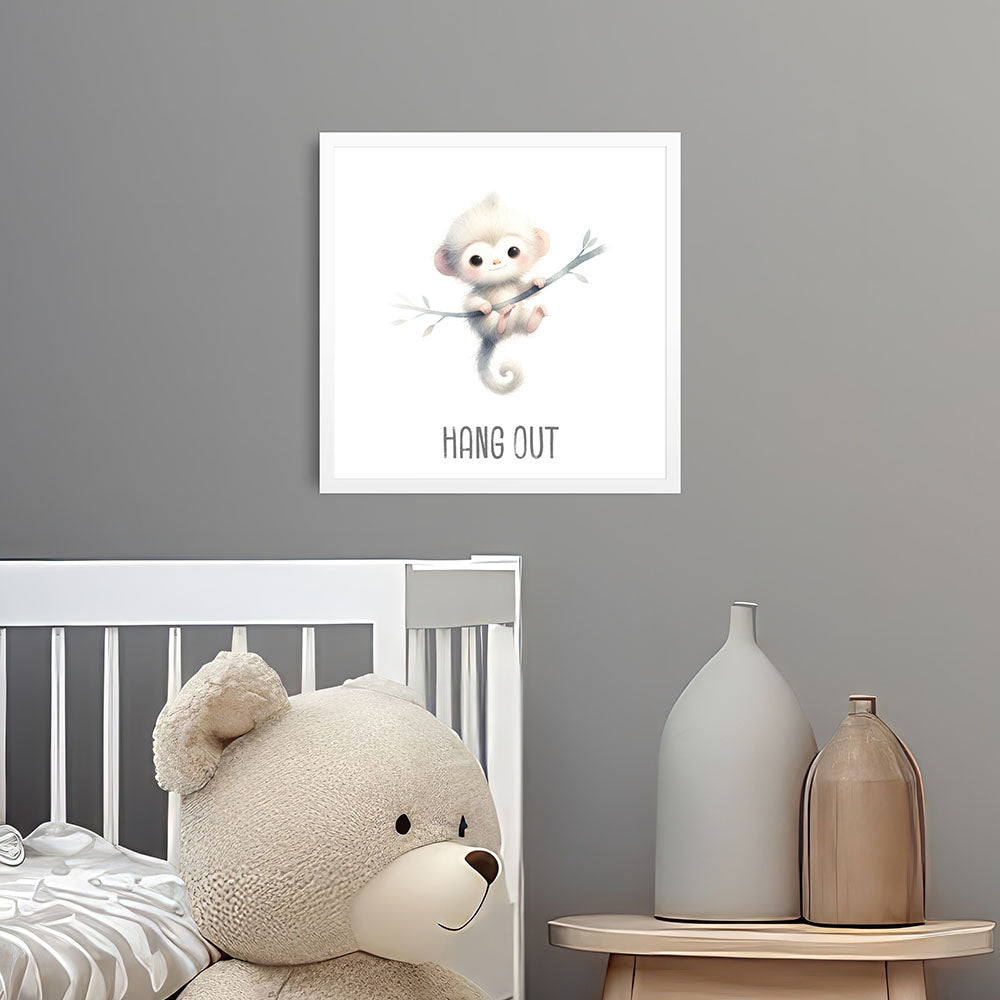 Max, der muntere Kletteraffe – Baby-Kinder-Wandbild MIXPIX – Tiermotiv Affe