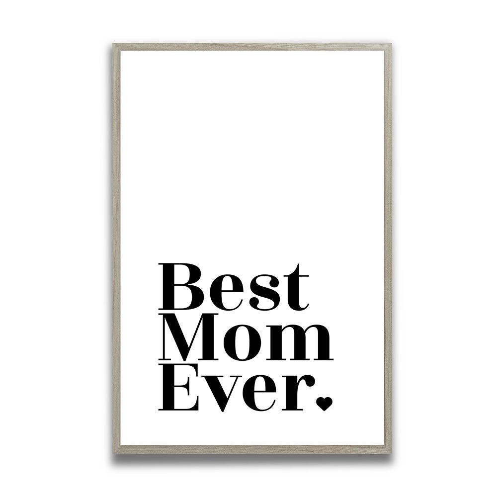 Poster mit Rahmen Muttertag Best mom ever