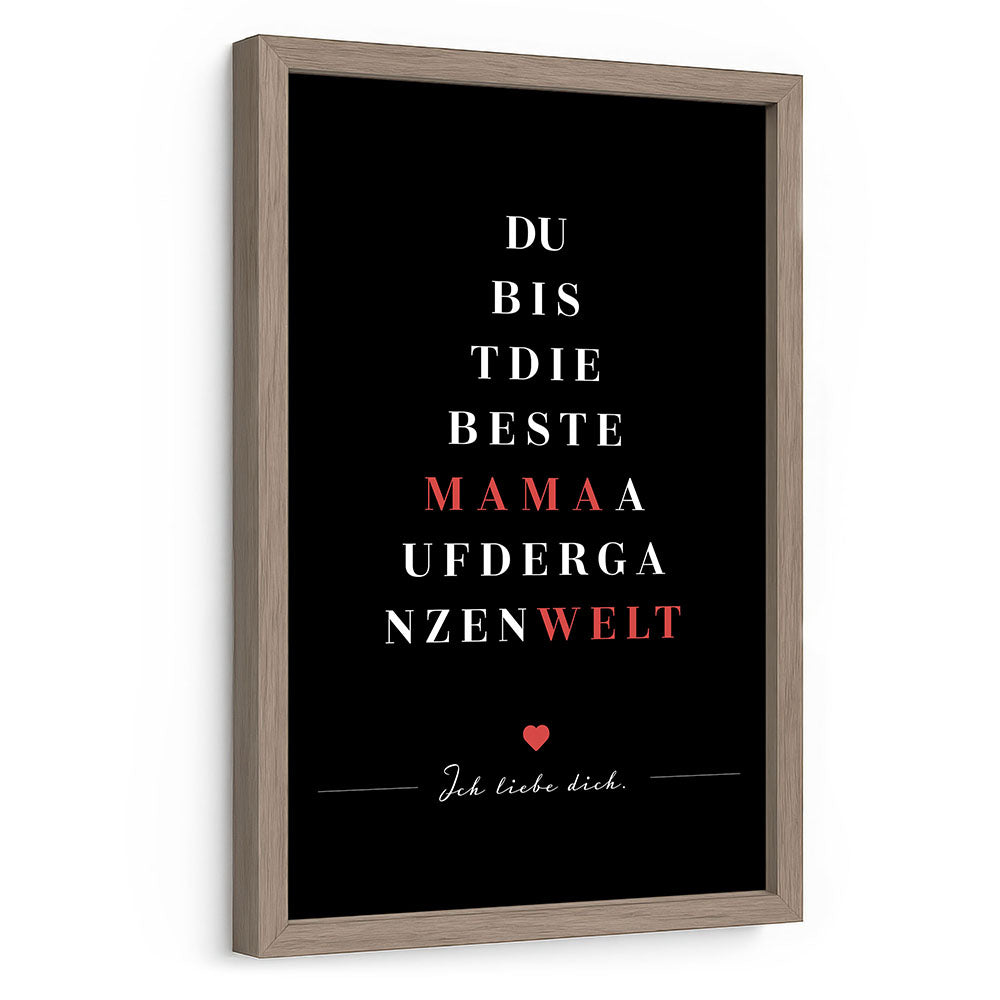 Geschenk Muttertag Poster