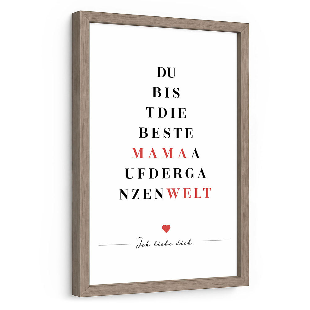 Geschenk Muttertag Poster