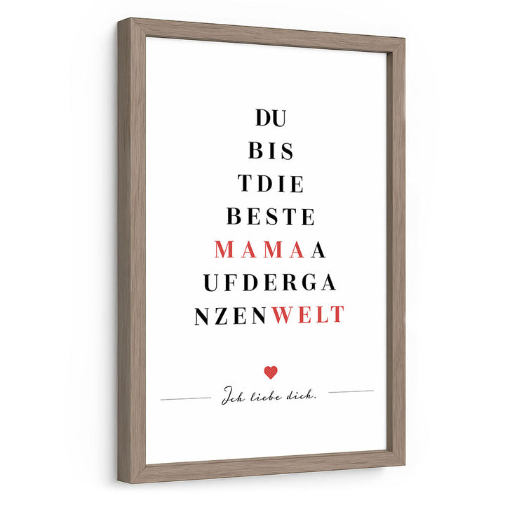 Geschenk Muttertag Poster