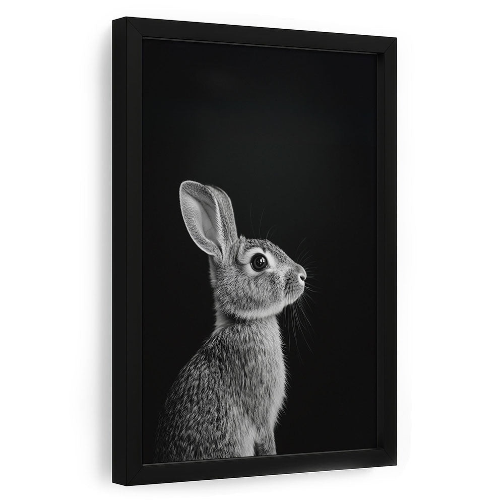Hase Poster mit Rahmen