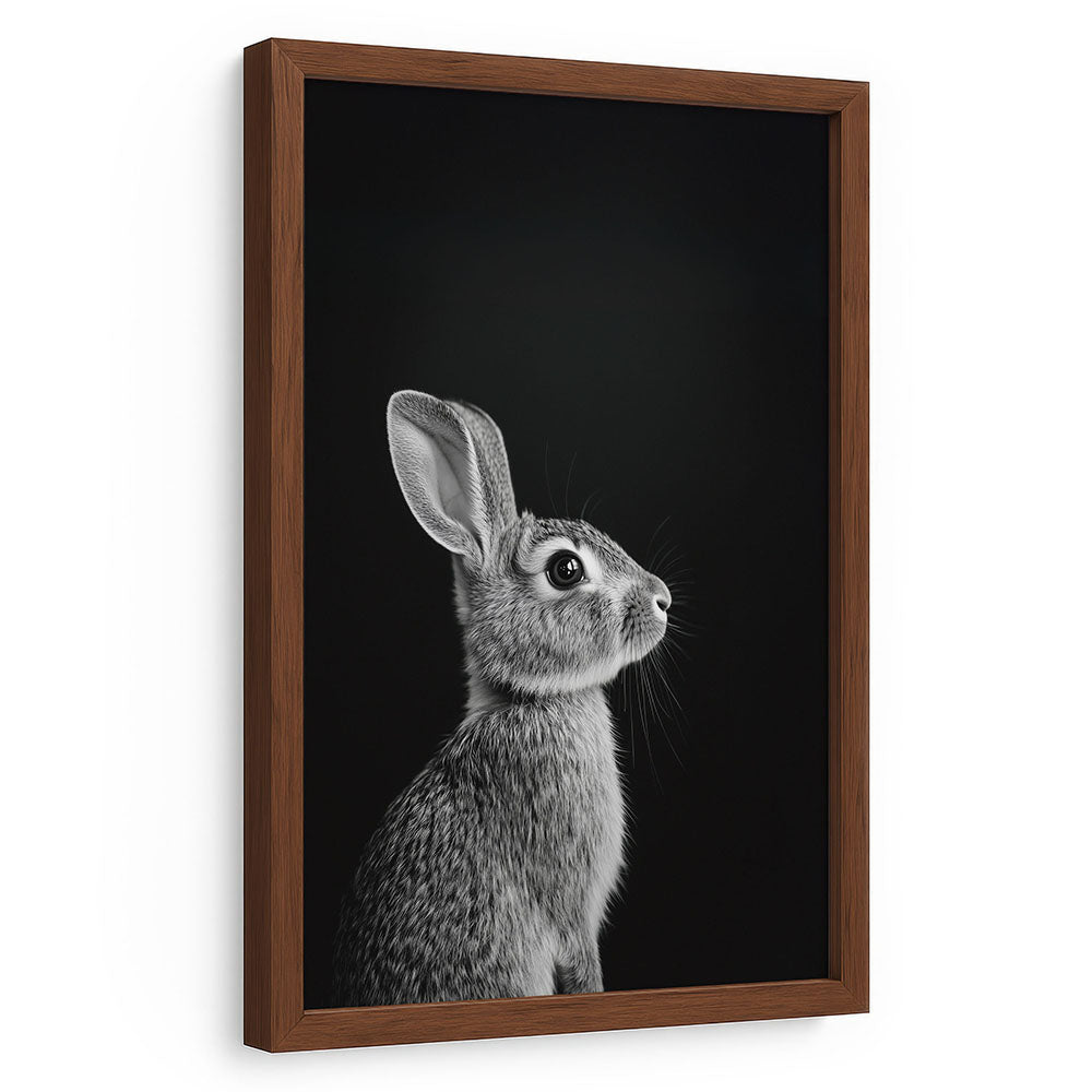 Tierbild Hase mit Rahmen