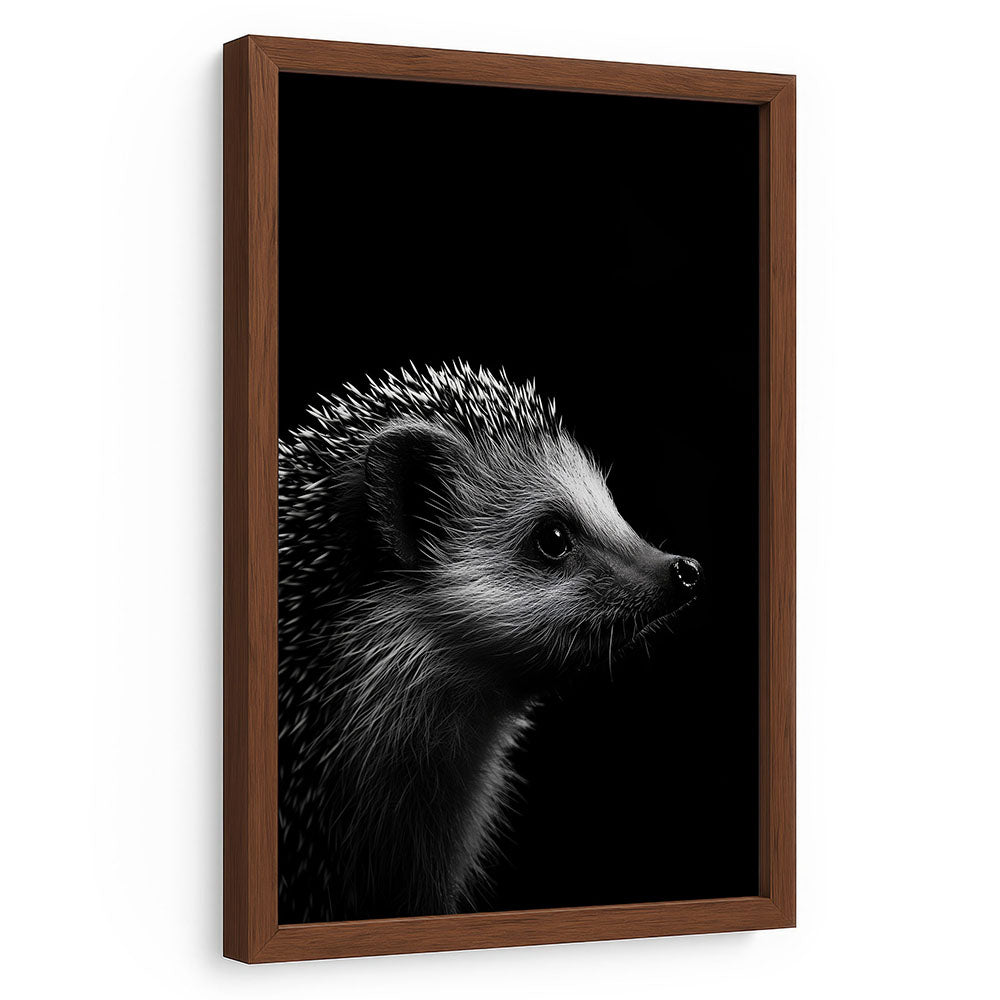 Tierbild Igel mit Rahmen