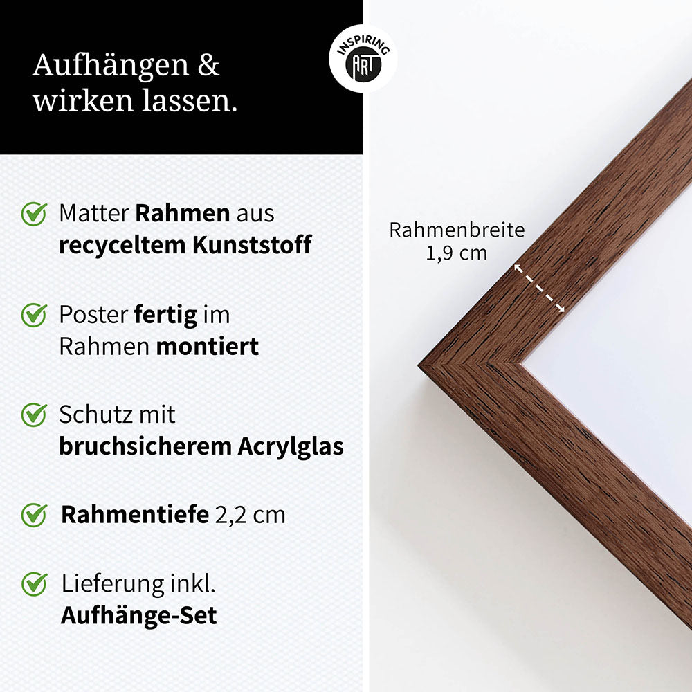 "Best mom ever" Typografie - Poster in Schwarz-Weiß-Rot