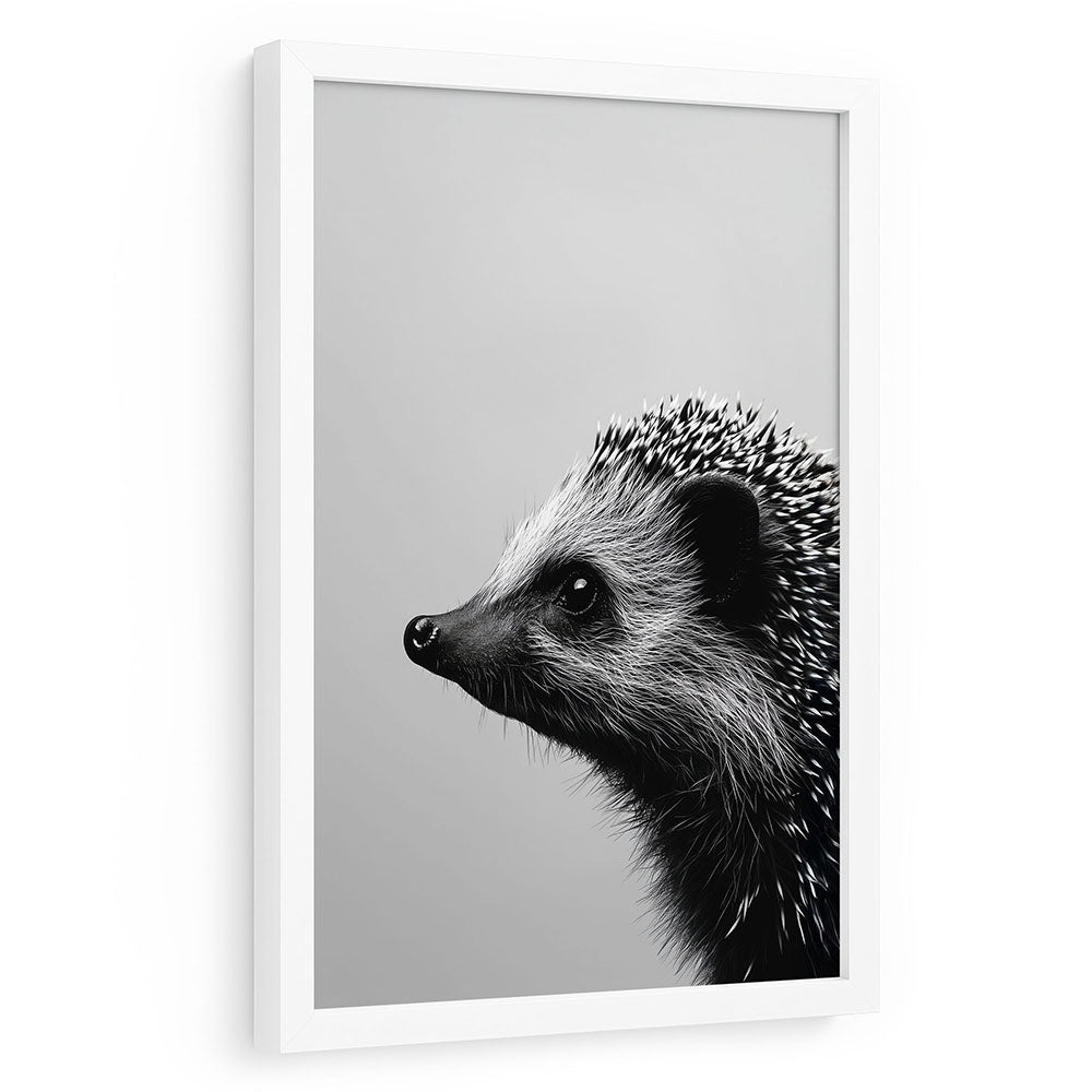 Igel Poster Schwarz Weiß