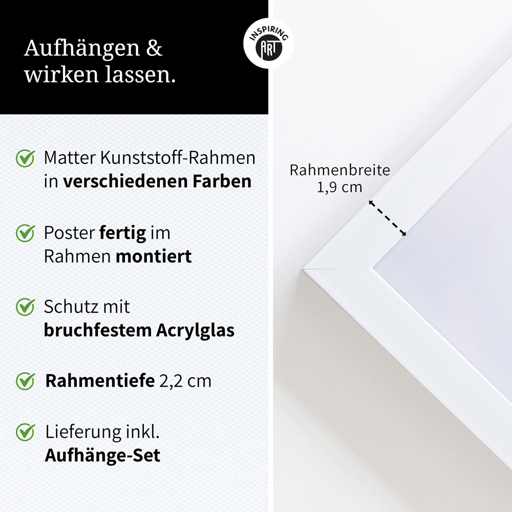 Mama - Wortdefinition - Poster in Weiß-Schwarz