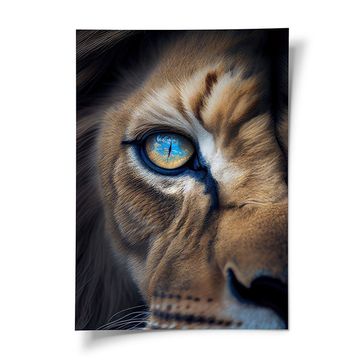 Poster Löwe Tiermotiv