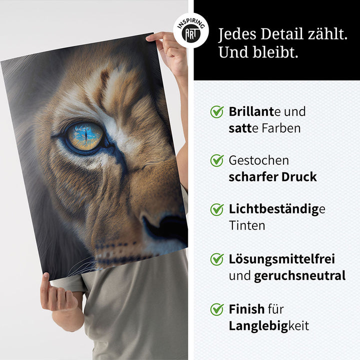 Poster Wandbild Raubtier Löwe