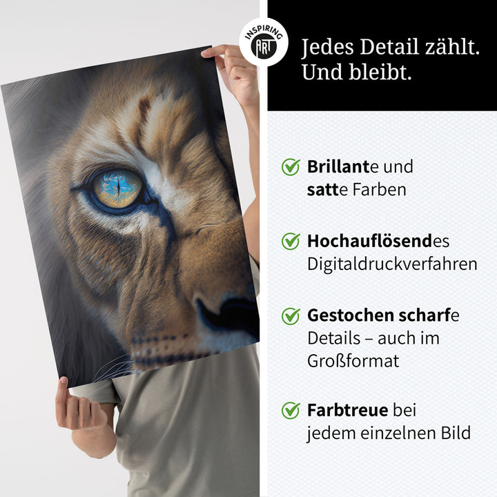 Poster Wandbild Raubtier Löwe