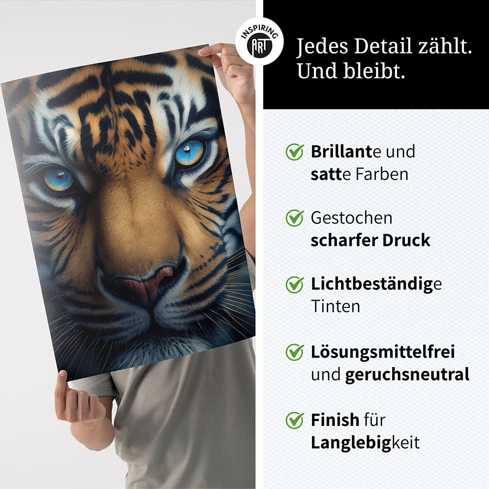 Poster Wandbild Raubtier Tiger