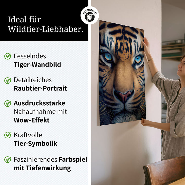 Unsere Raubtier-Wandbilder eignen sich besonders gut für diese Räume