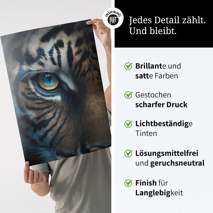 Poster Wandbild Raubtier Tiger