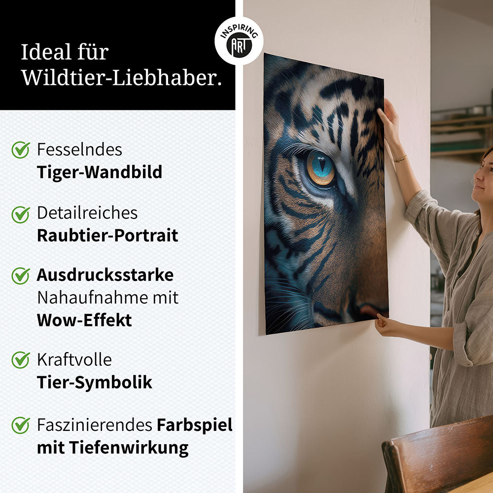 Unsere Raubtier-Wandbilder eignen sich besonders gut für diese Räume