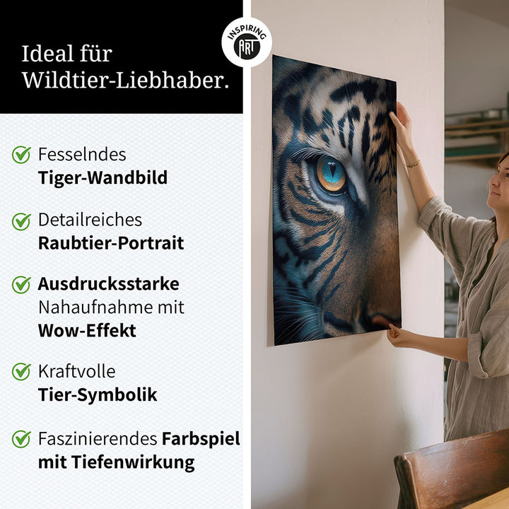 Unsere Raubtier-Wandbilder eignen sich besonders gut für diese Räume