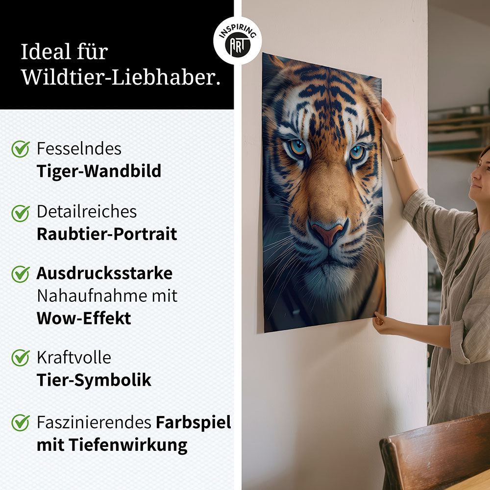 Unsere Raubtier-Wandbilder eignen sich besonders gut für diese Räume