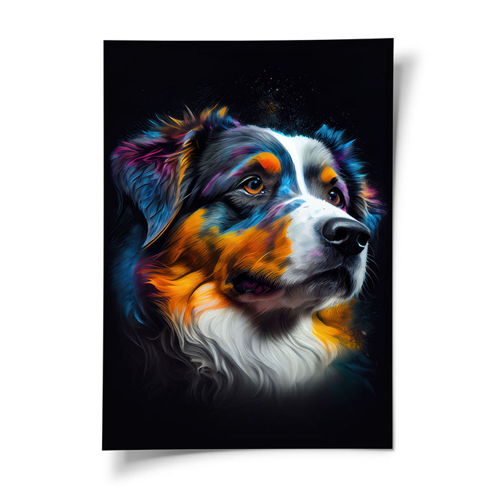 Poster Hund Australian Shepherd