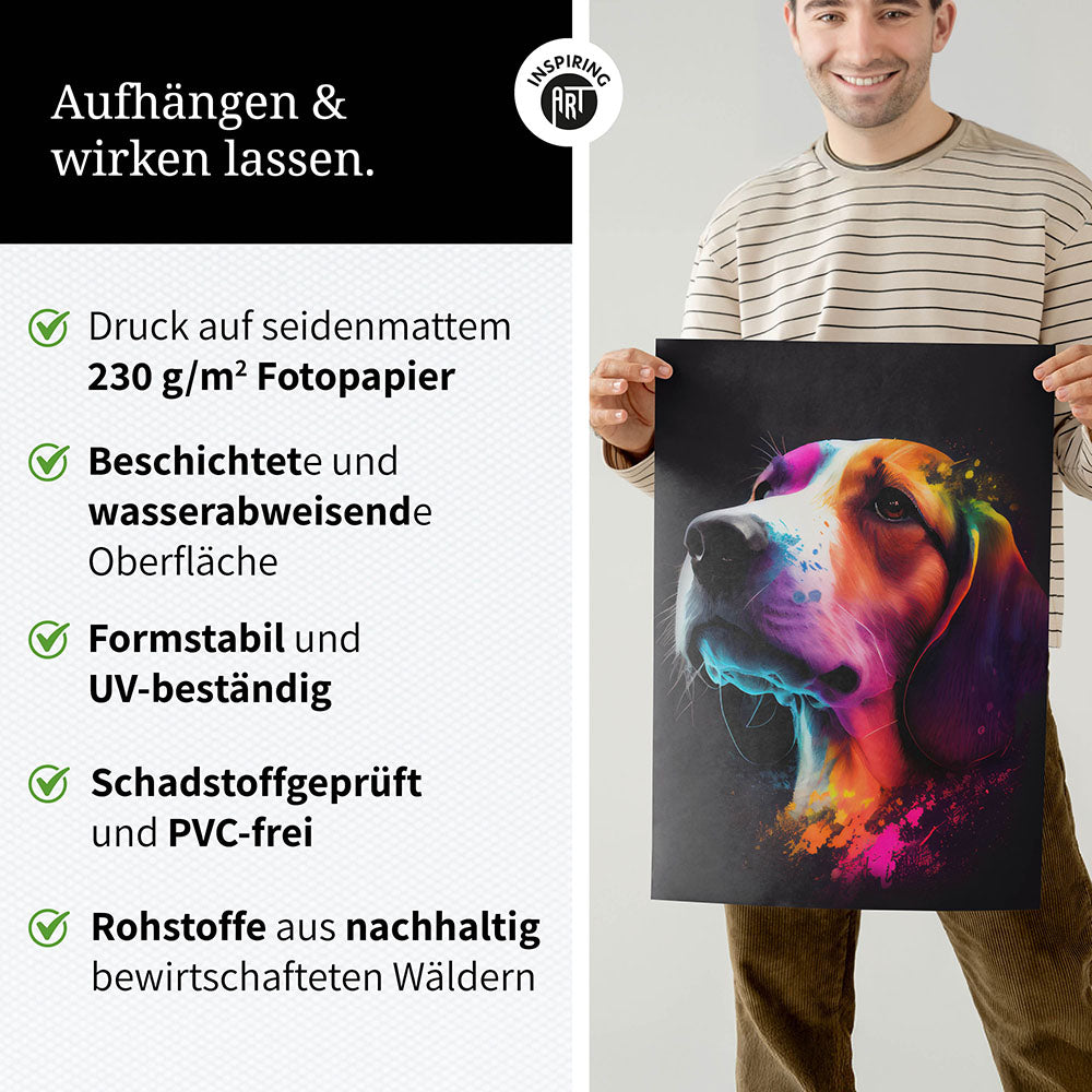 Beagle Hundeposter 