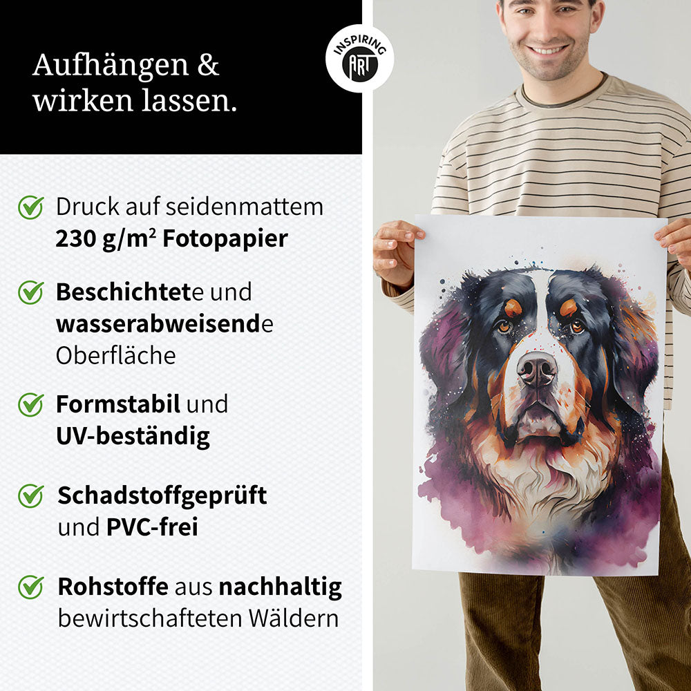 Berner Sennenhund Hundeposter 