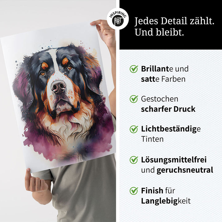 Berner Sennenhund Wandbild