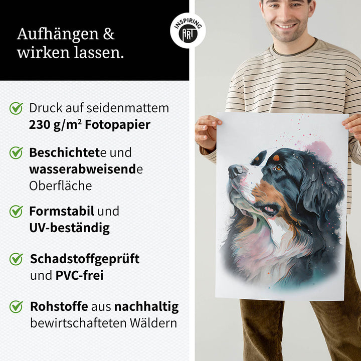 Berner Sennenhund Hundeposter 