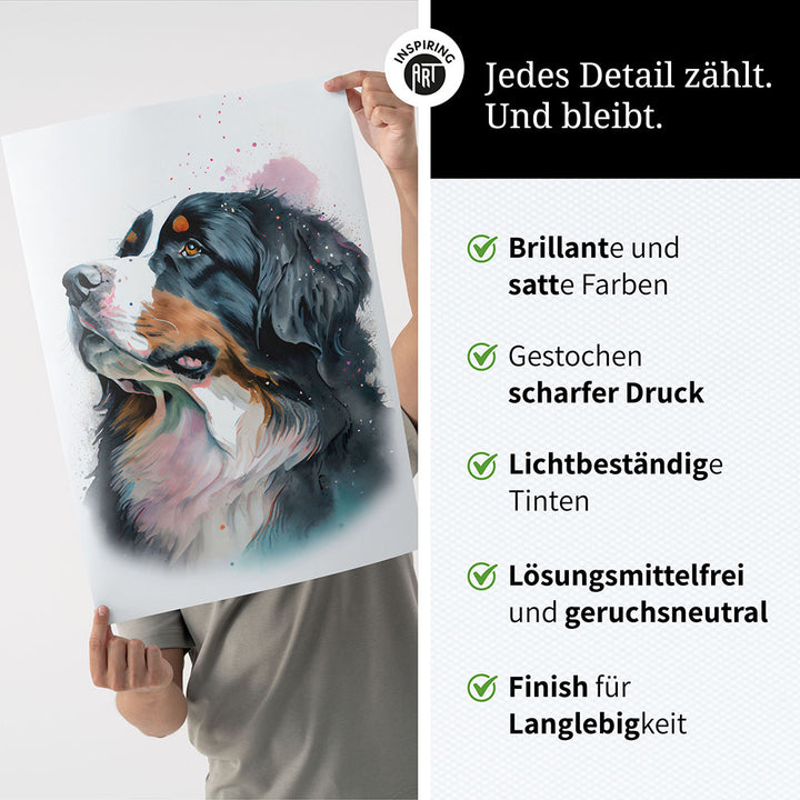 Berner Sennenhund Wandbild