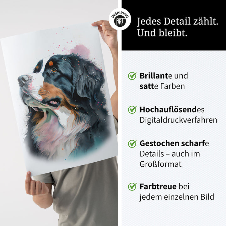Berner Sennenhund Wandbild