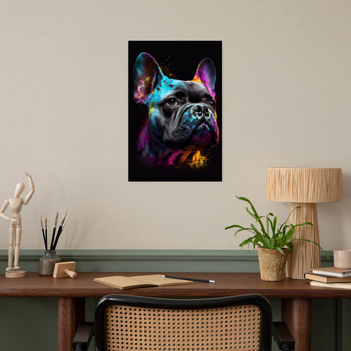Französische Bulldogge Wandbild