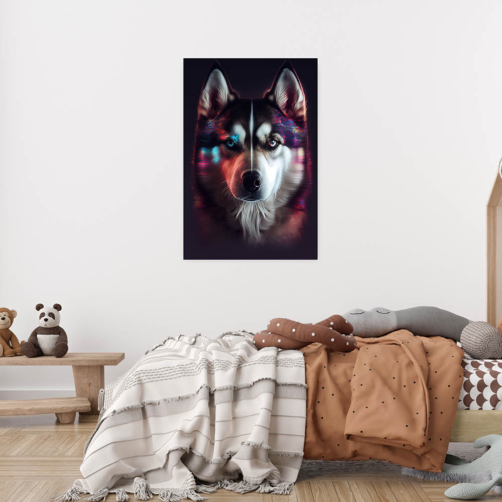 Husky Wandbild