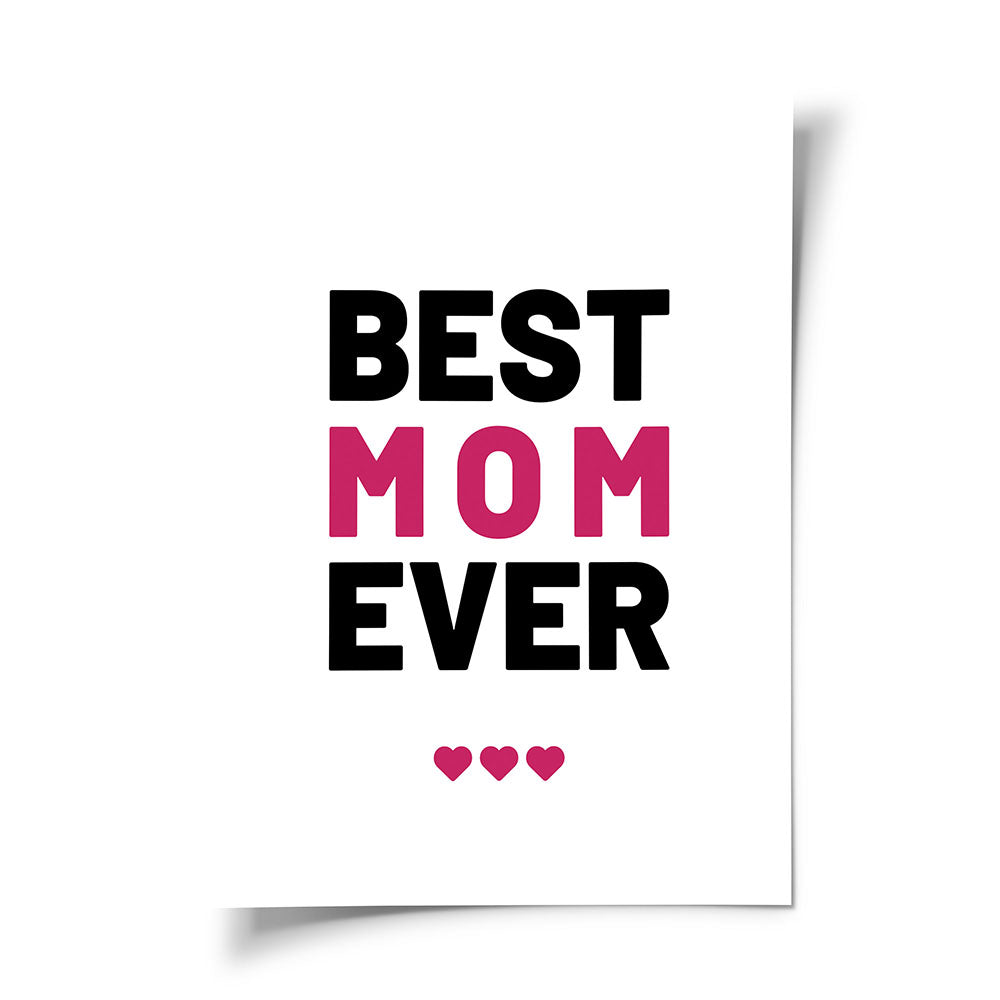 Wandposter Mama Geschenk