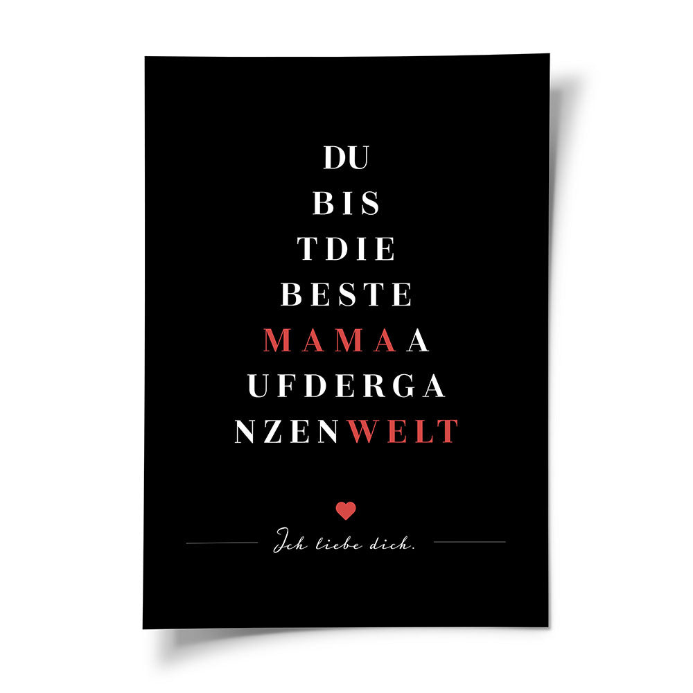 Poster Mama Geschenk 