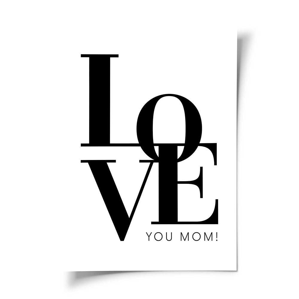 Wandposter Mama Geschenk