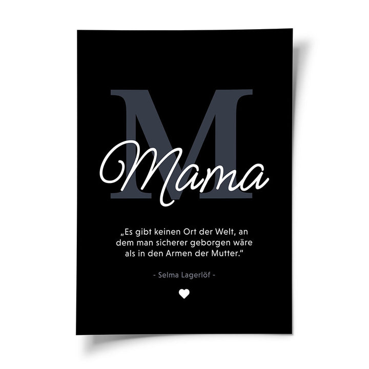 Wandposter Mama Geschenk
