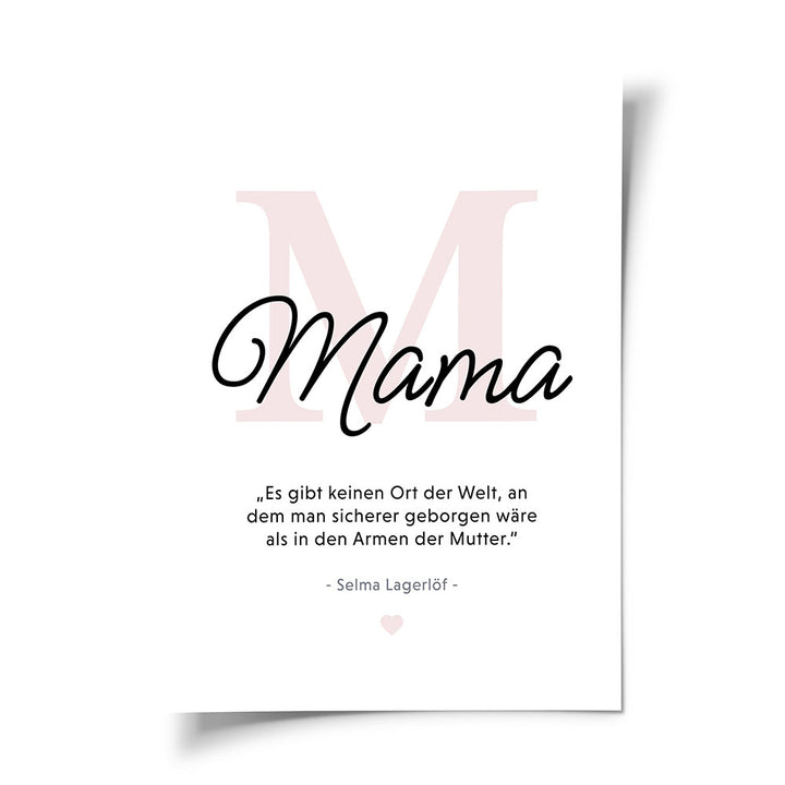 Wandposter Mama Geschenk