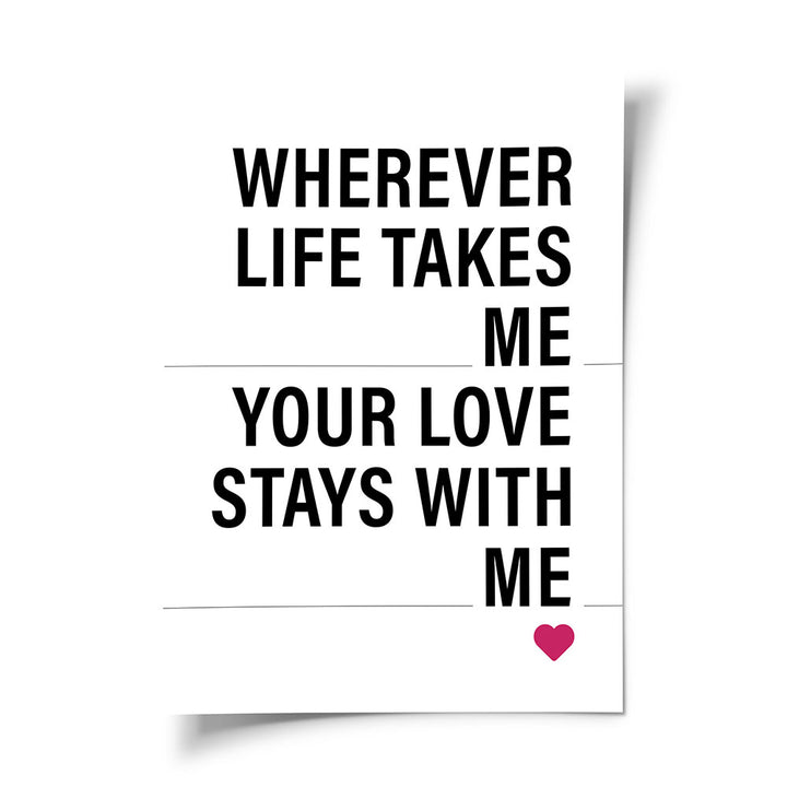 Wandposter Mama Geschenk
