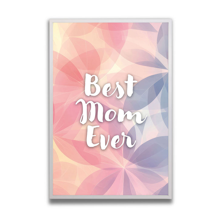 Gerahmtes Poster Mama Geschenk Bunt