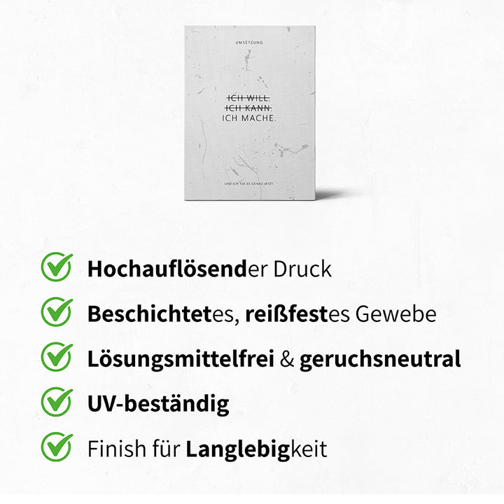 Langlebige Leinwand