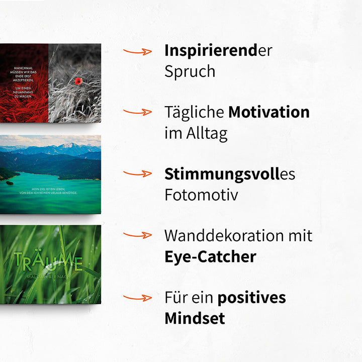 Wort-Interpretation als Typografie Leinwand Bild