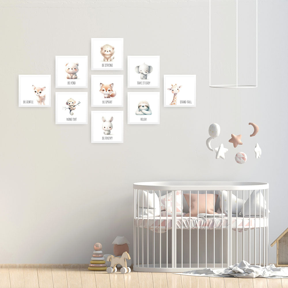 Max, der muntere Kletteraffe – Baby-Kinder-Wandbild MIXPIX – Tiermotiv Affe