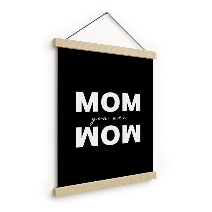 Stoffbild Geschenk Mama