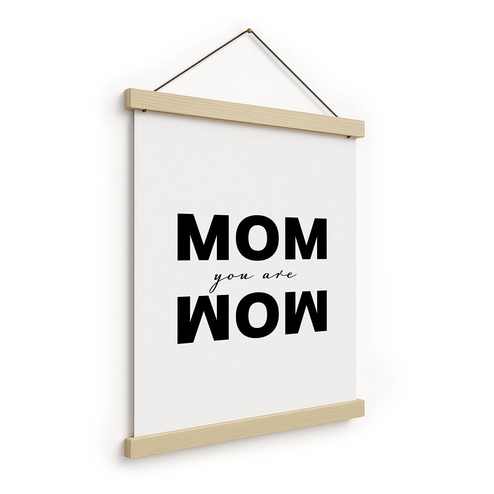 Stoffbild Geschenk Mama