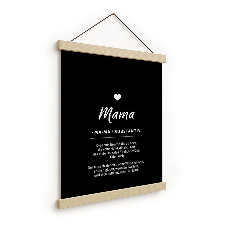 Stoffbild zum Aufhängen Mama