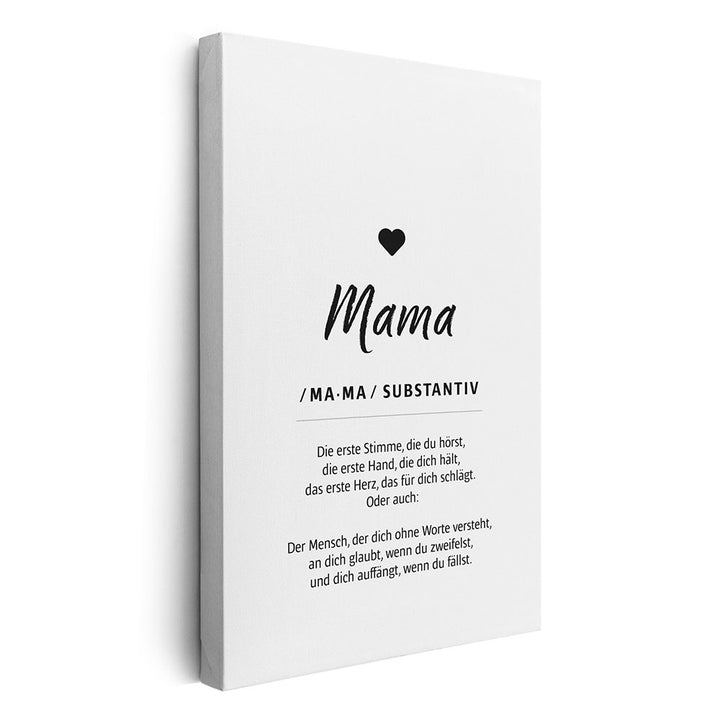 Wandbild Definition Mama Geschenk