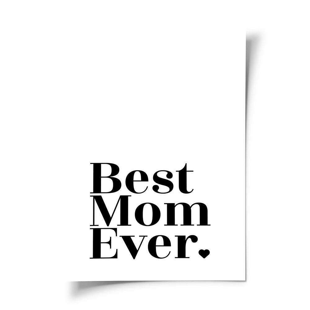 Wandposter Muttertag Best mom ever