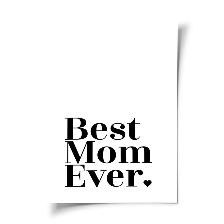 Wandposter Muttertag Best mom ever