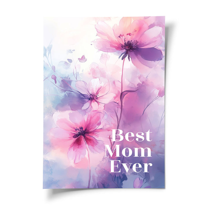 Florales Poster Geschenk Mama