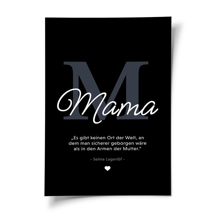Poster Geschenk mit Mama Zitat